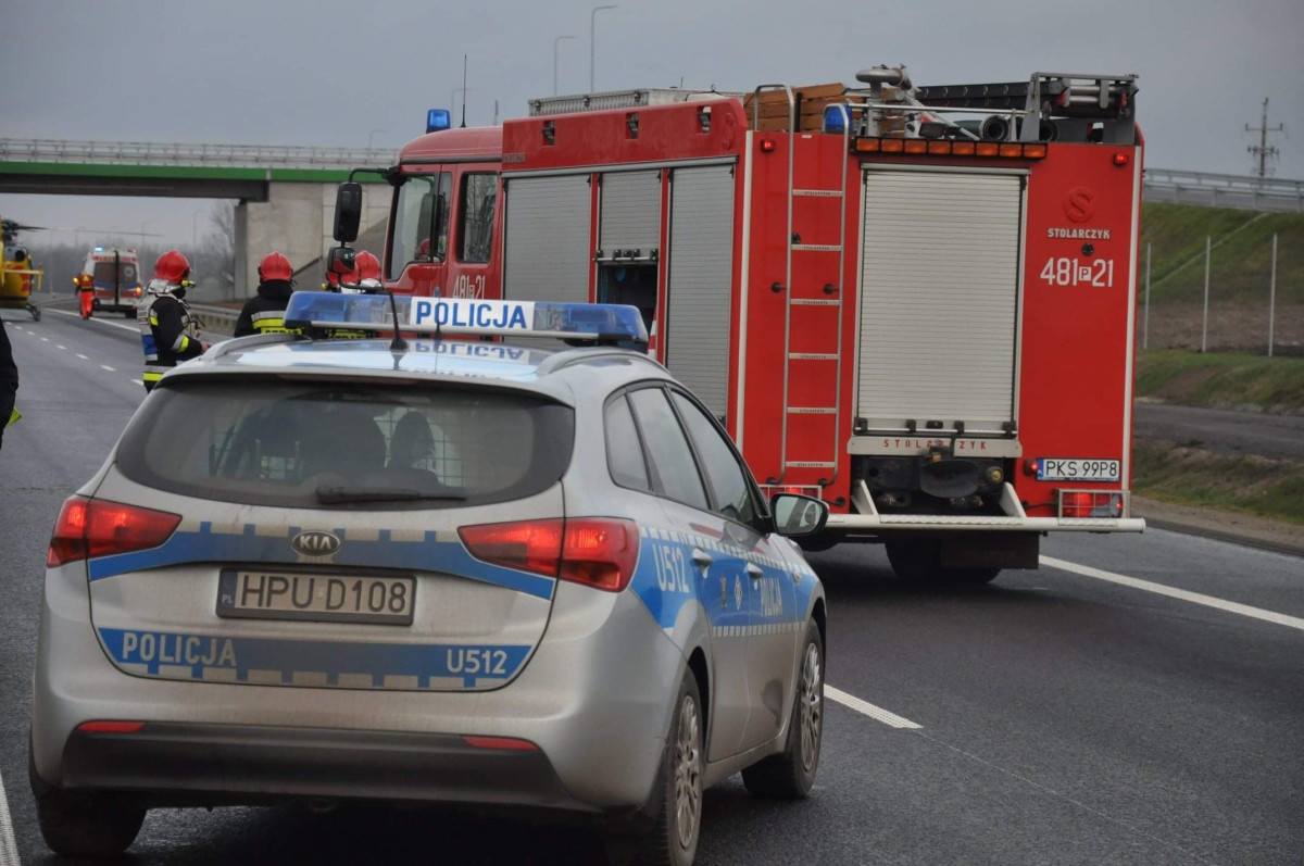 Śmigłowiec na S5 w wigilię