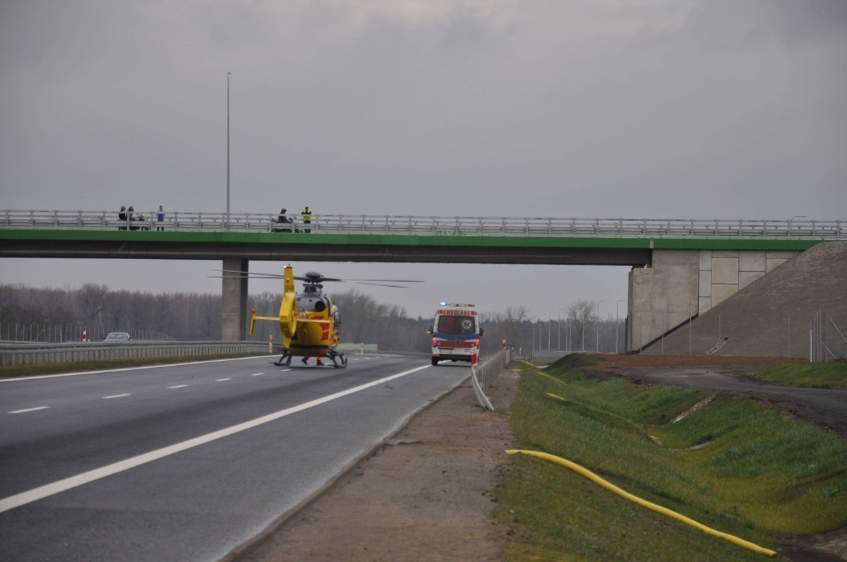 Śmigłowiec na S5 w wigilię