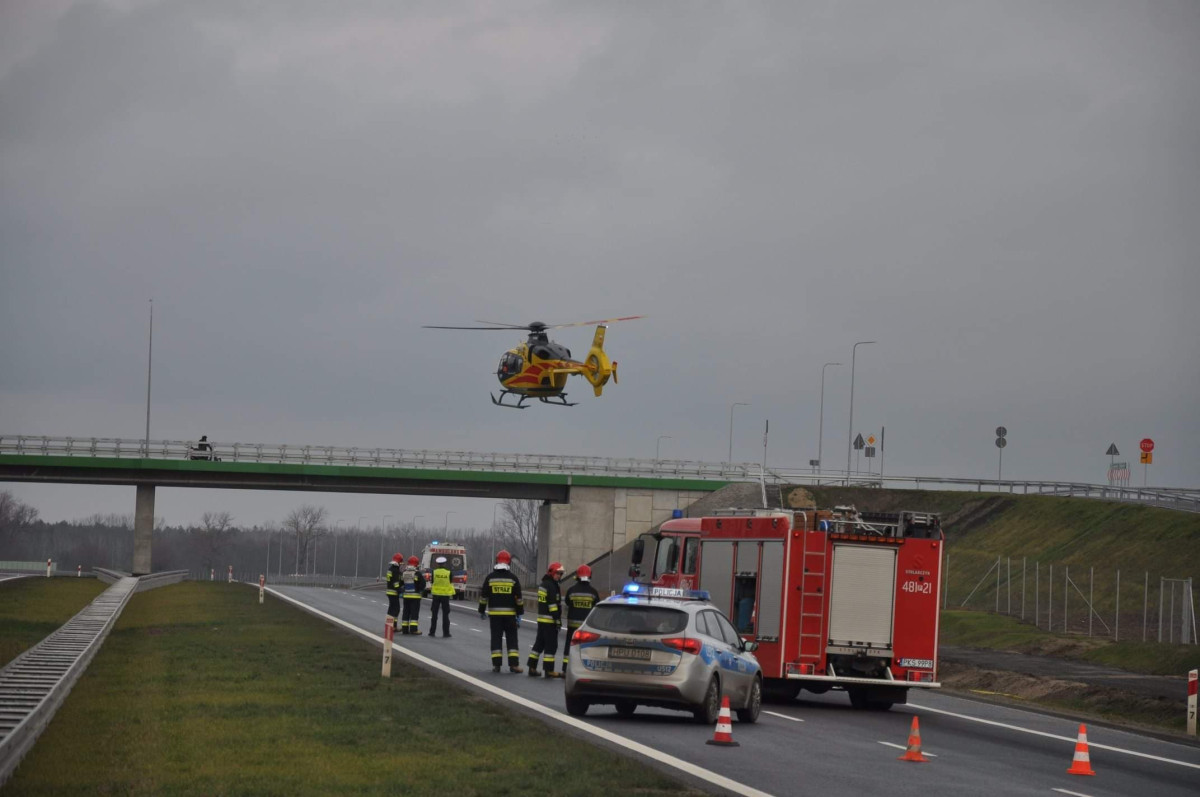 Śmigłowiec na S5 w wigilię