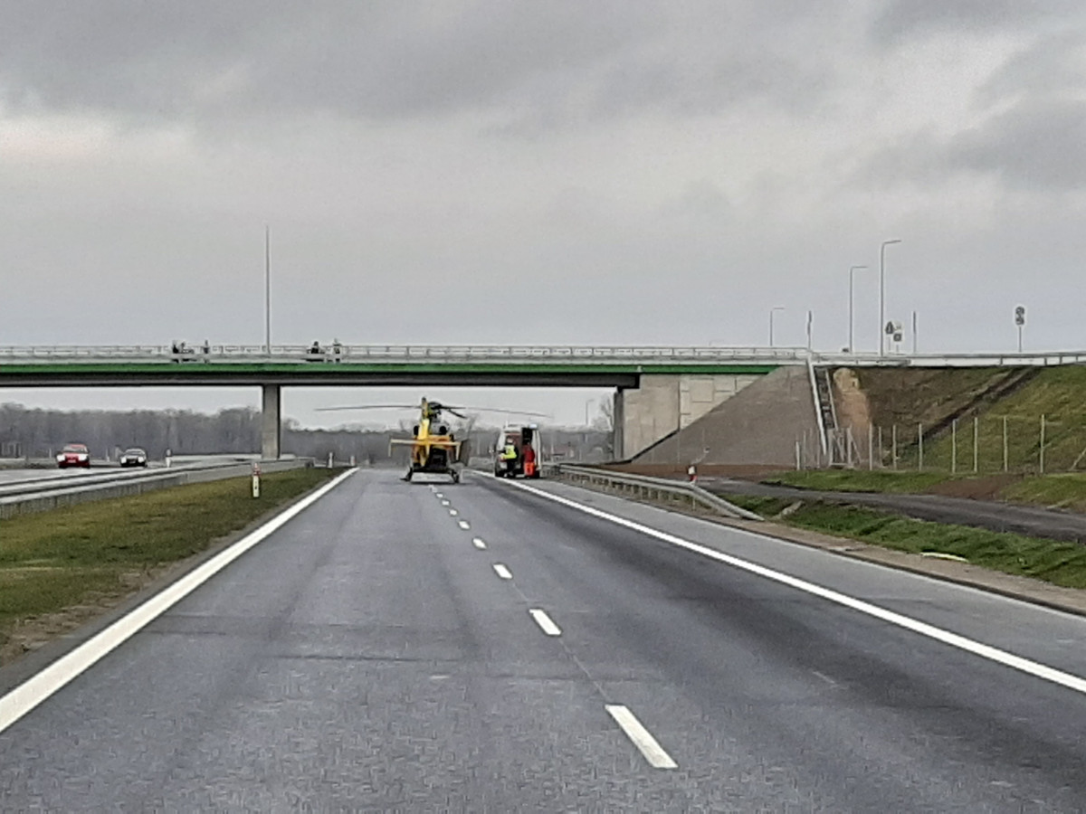 Śmigłowiec na S5 w wigilię