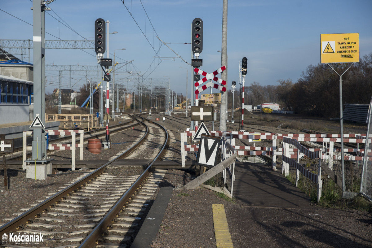 Postępy prac przy modernizacji linii kolejowej E59