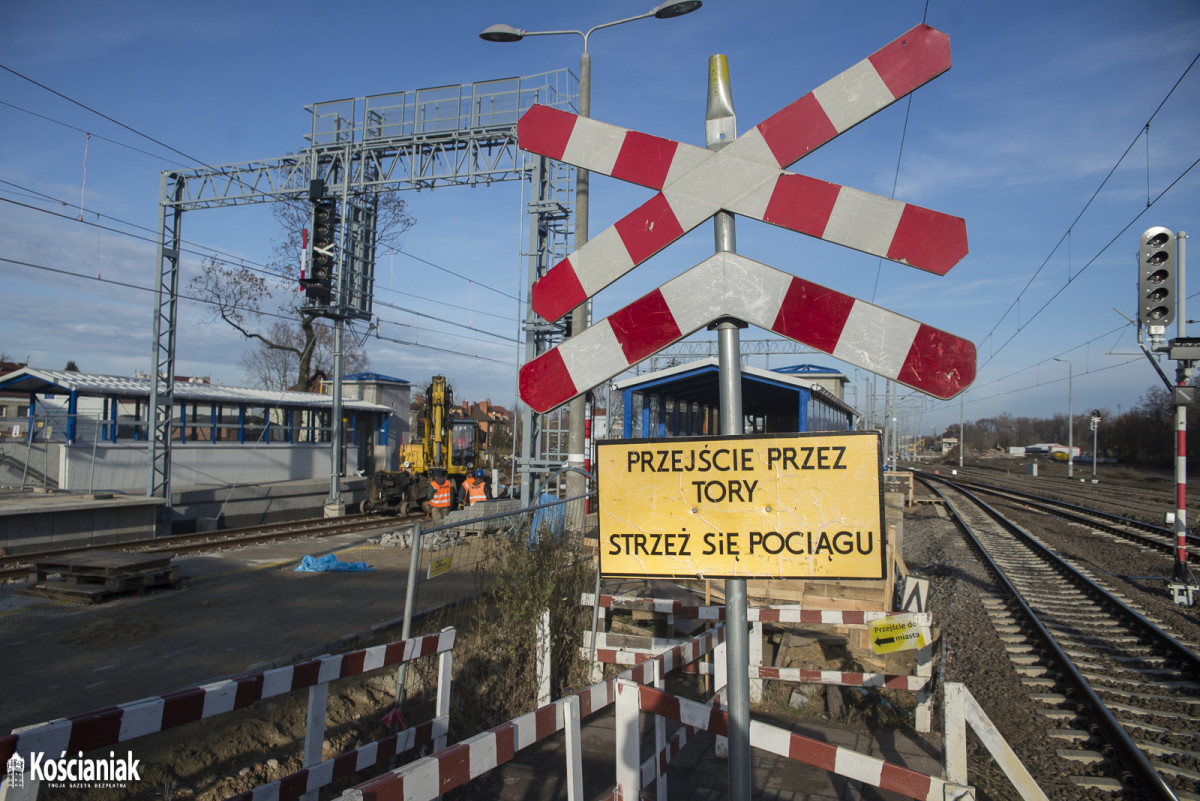 Postępy prac przy modernizacji linii kolejowej E59
