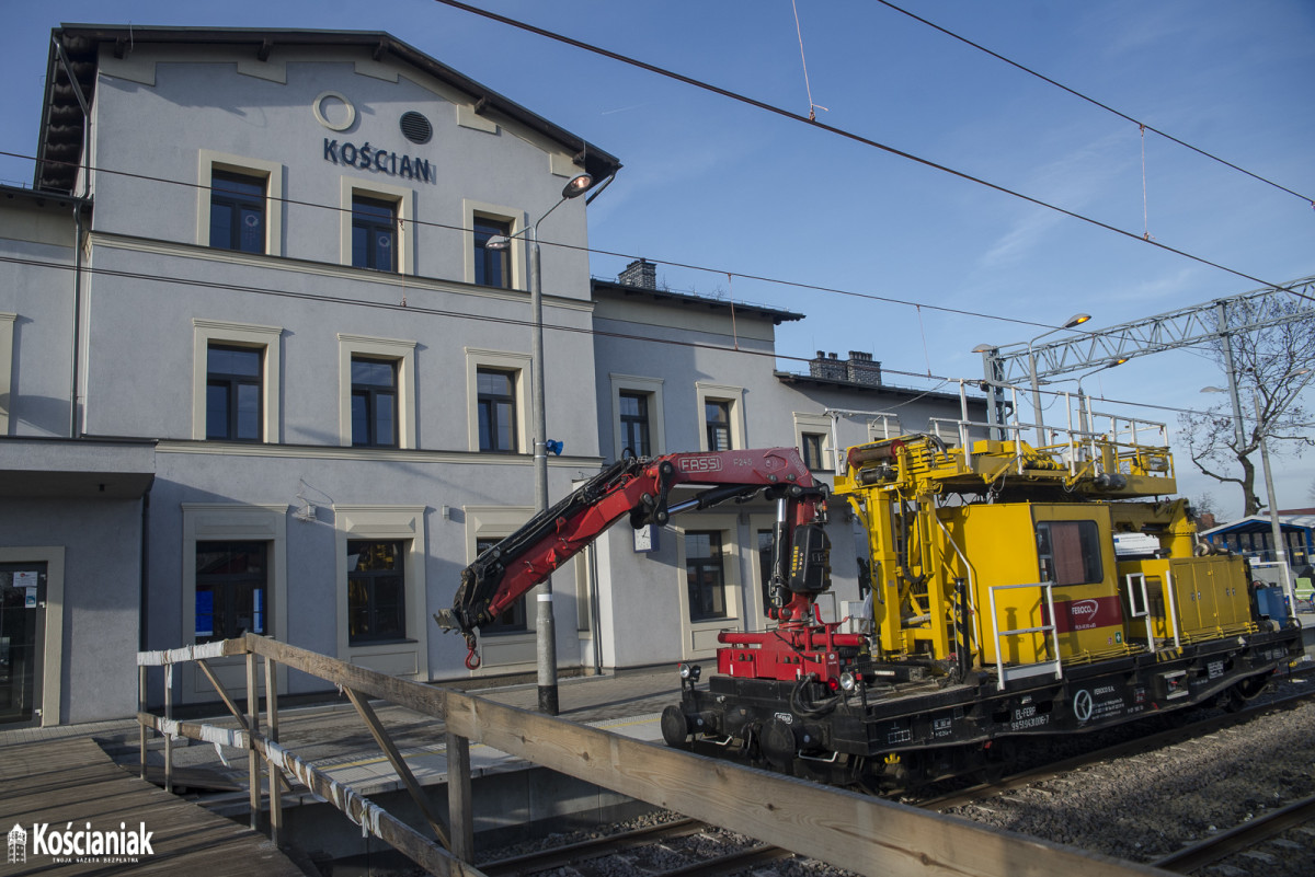 Postępy prac przy modernizacji linii kolejowej E59