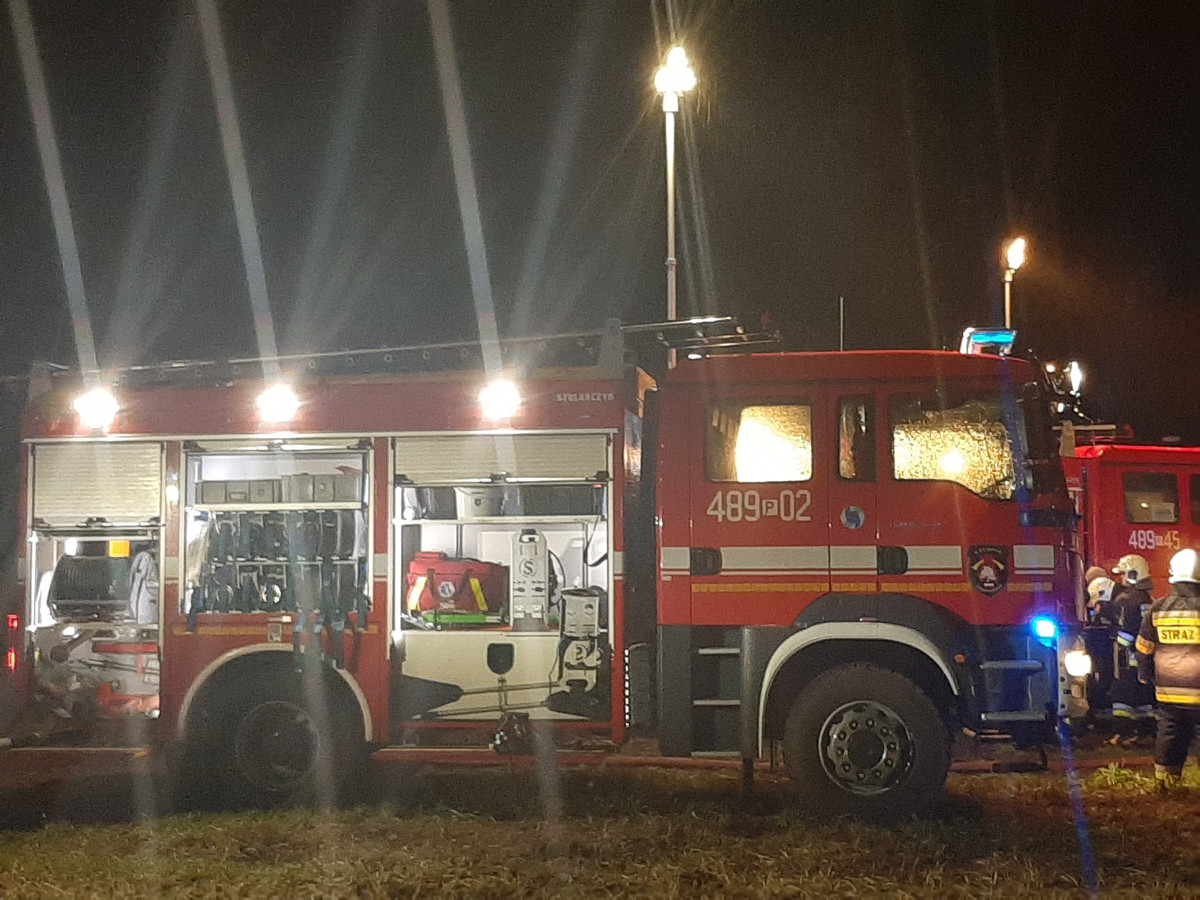 Pożar fermy indyków w Piotrowie Pierwszym
