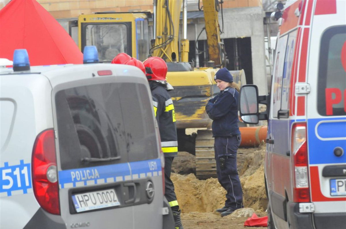 Tragedia na budowie w Kościanie. Nie żyje mężczyzna