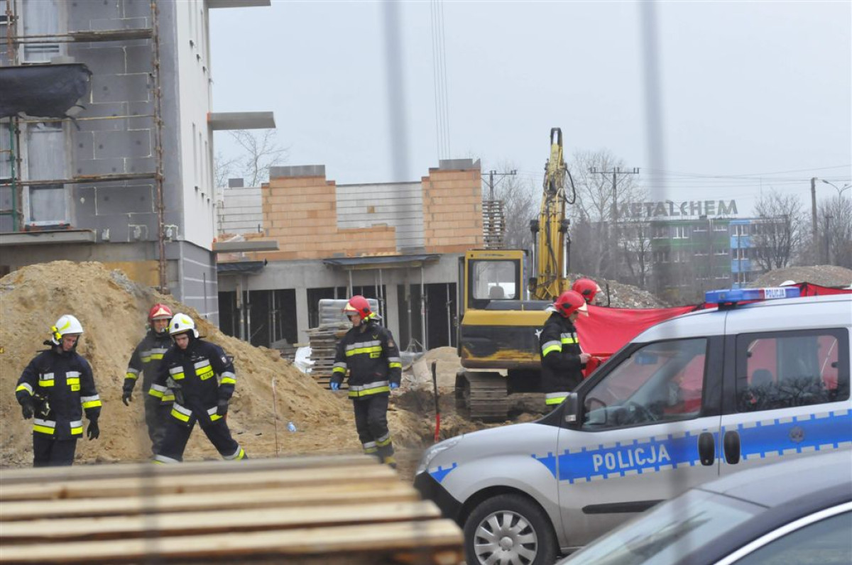 Tragedia na budowie w Kościanie. Nie żyje mężczyzna