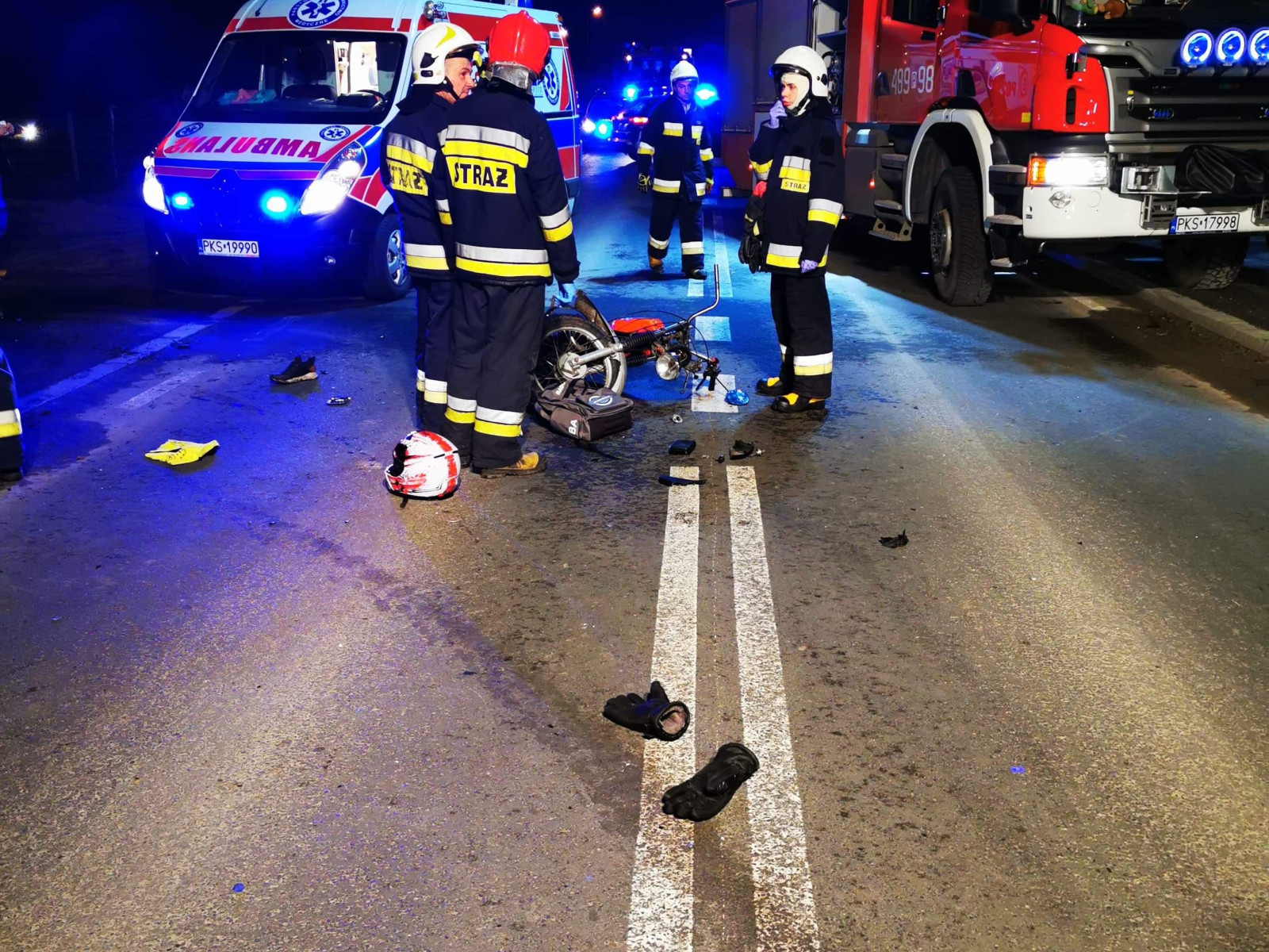 Zderzenie auta z motorowerem
