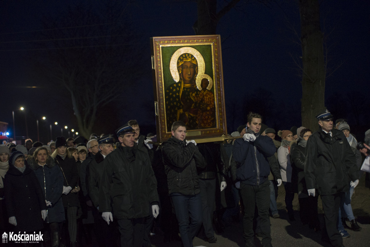 Obraz Matki Boskiej Częstochowskiej już w gminie Kościan