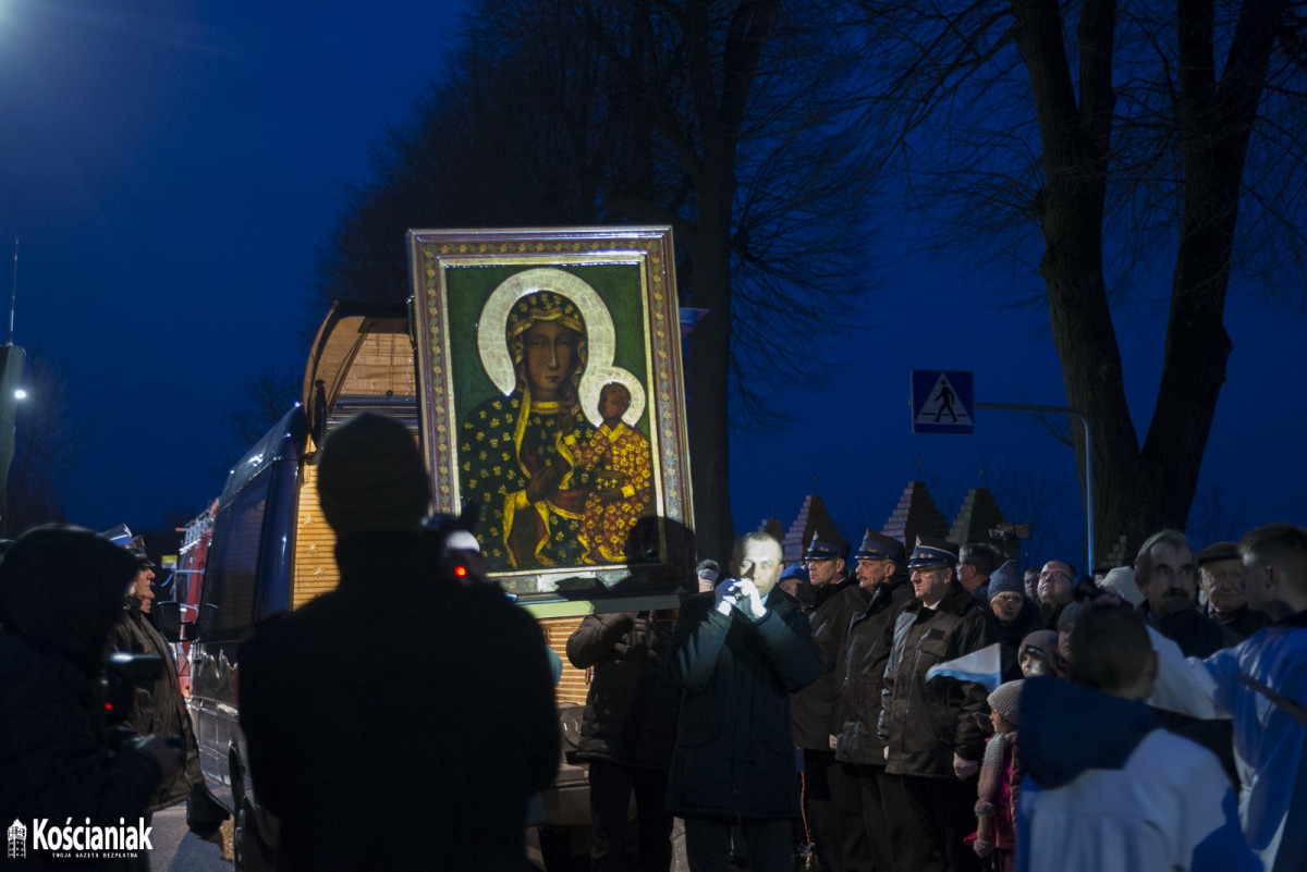 Obraz Matki Boskiej Częstochowskiej już w gminie Kościan