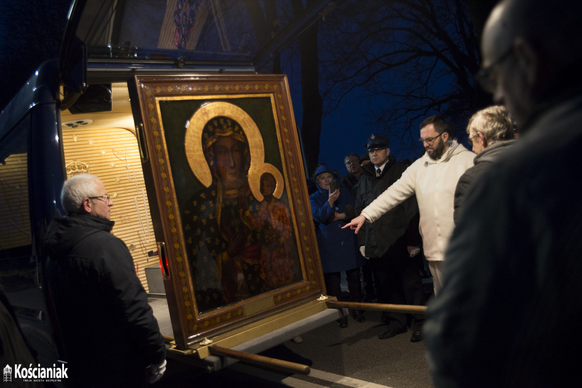 Obraz Matki Boskiej Częstochowskiej już w gminie Kościan