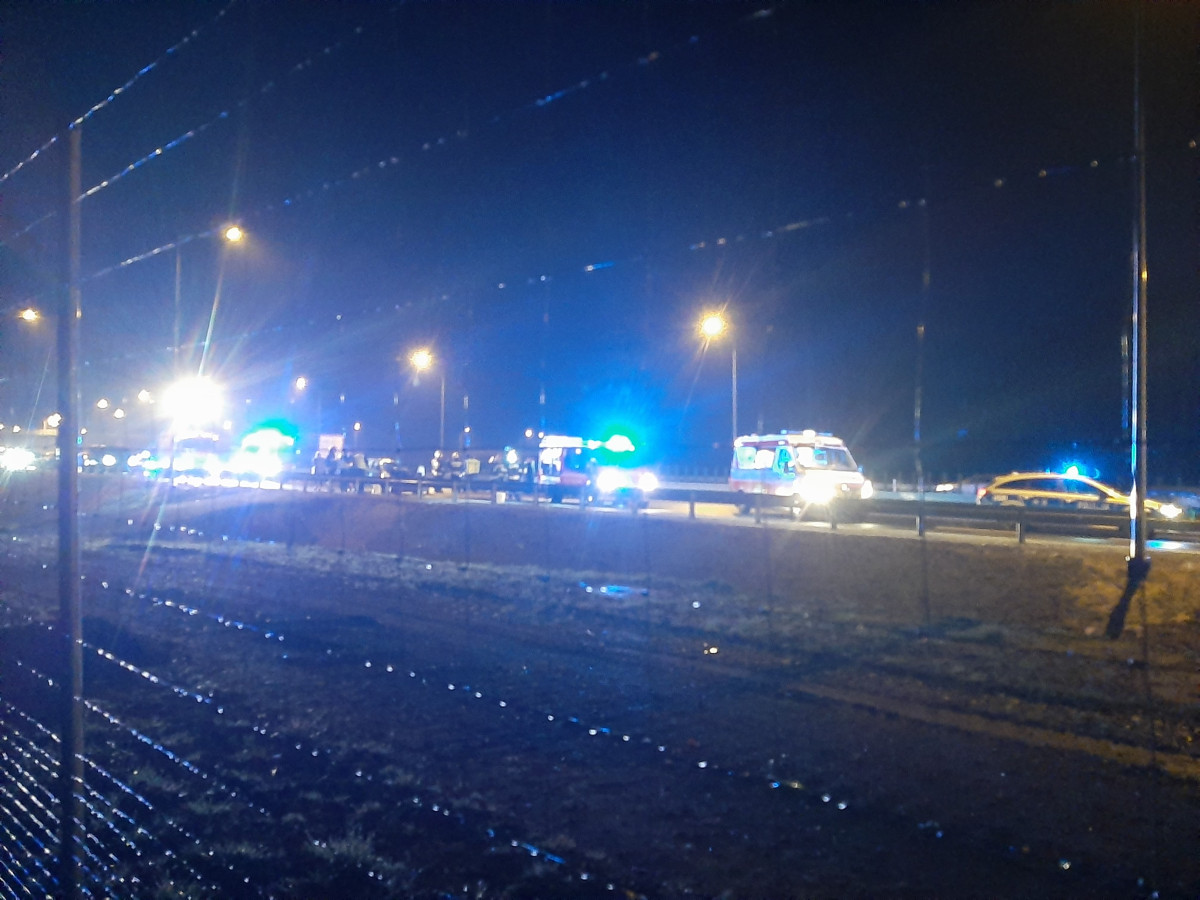 Wypadek na S5 - kierująca zawracała na drodze ekspresowej