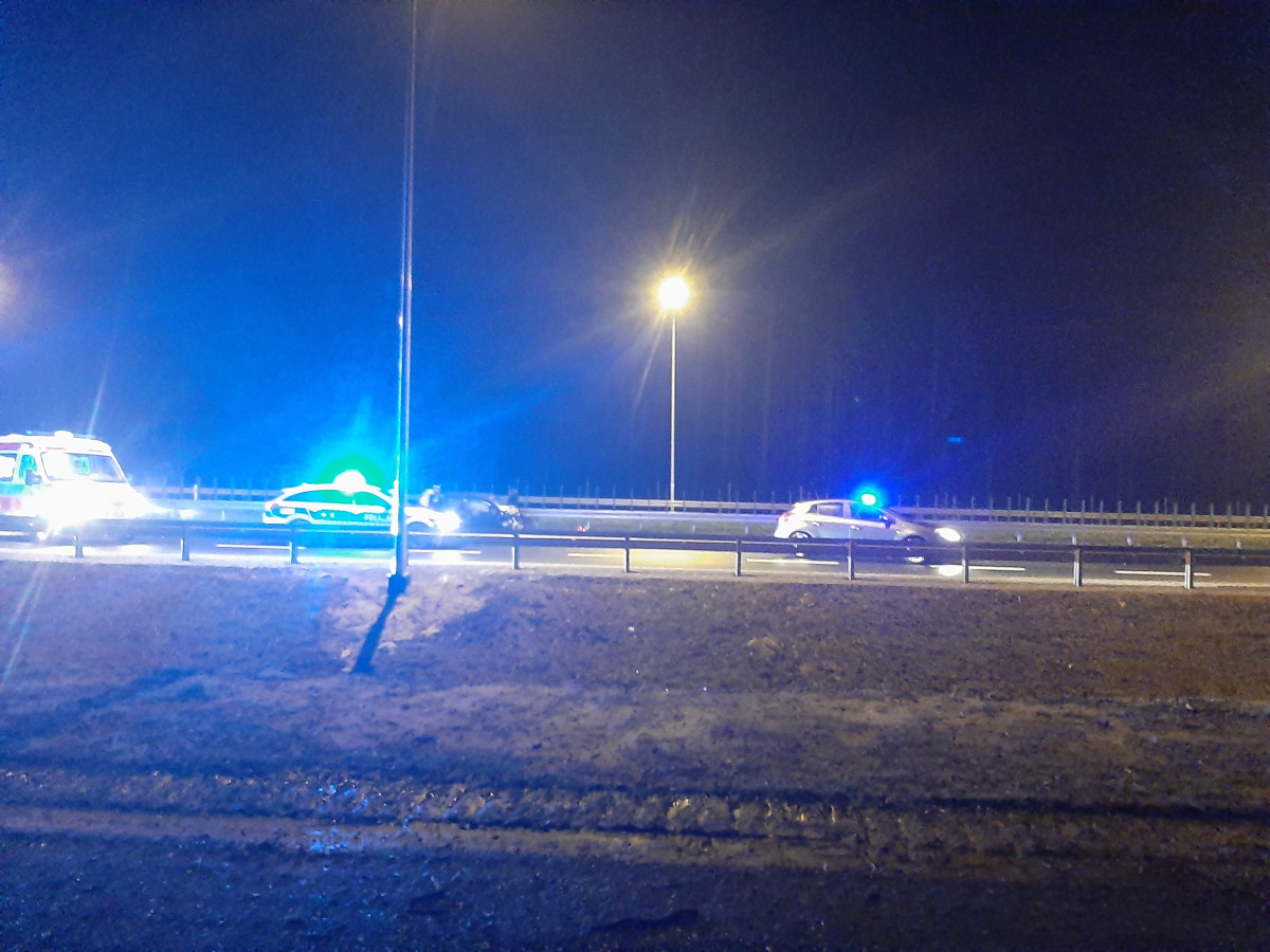 Wypadek na S5 - kierująca zawracała na drodze ekspresowej