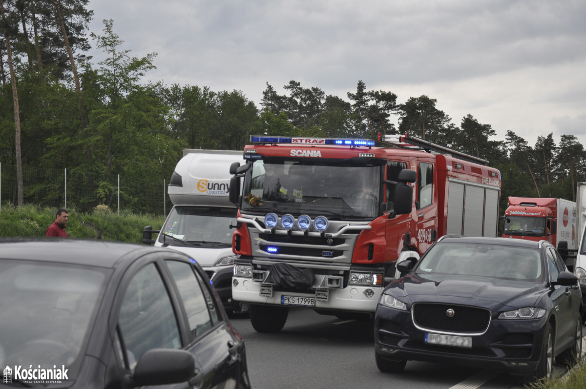 Spłonął samochód na S5