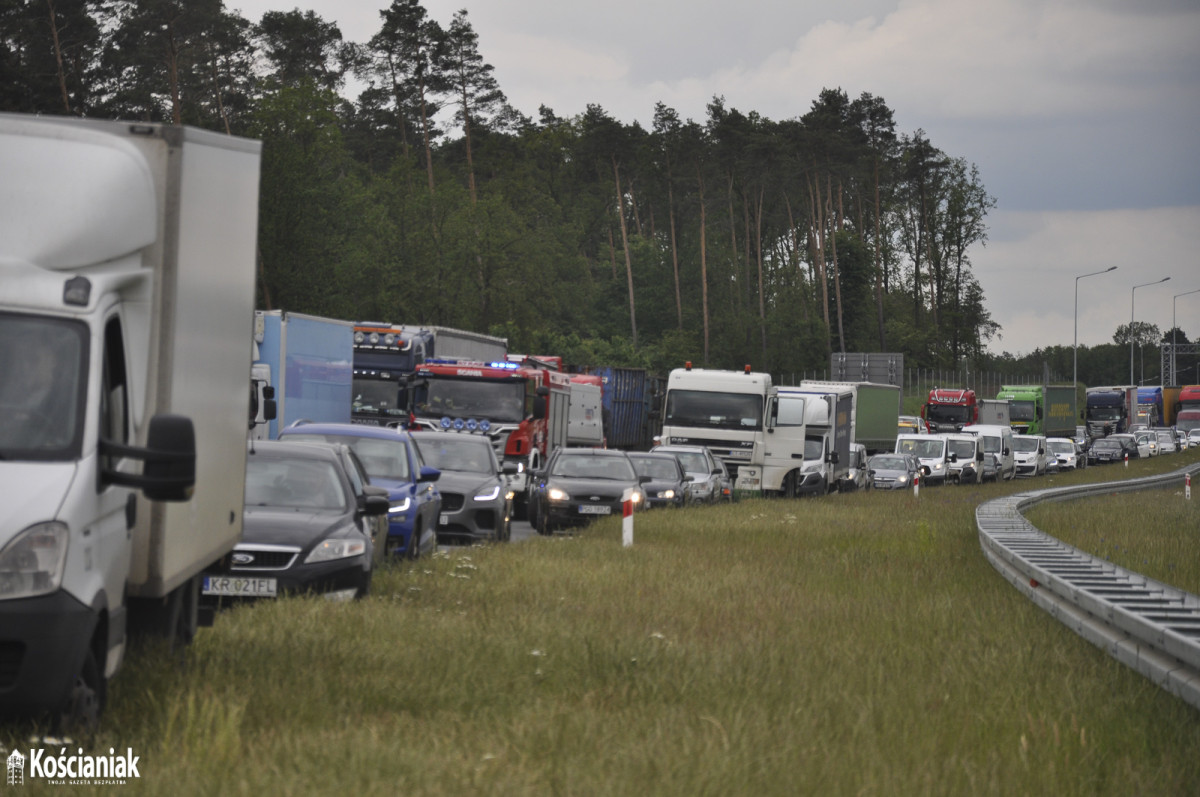 Spłonął samochód na S5