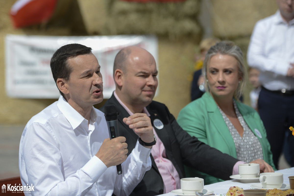 Premier Mateusz Morawiecki odwiedził Bieżyń i Lubiń [ZDJĘCIA]