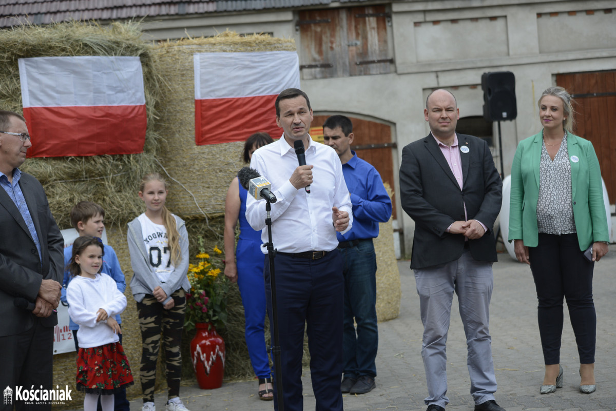 Premier Mateusz Morawiecki odwiedził Bieżyń i Lubiń [ZDJĘCIA]