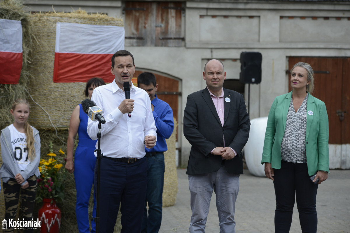 Premier Mateusz Morawiecki odwiedził Bieżyń i Lubiń [ZDJĘCIA]