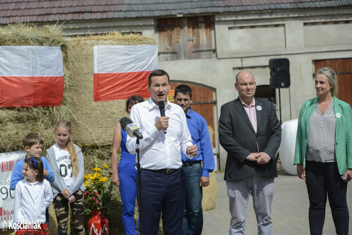 Premier Mateusz Morawiecki odwiedził Bieżyń i Lubiń [ZDJĘCIA]