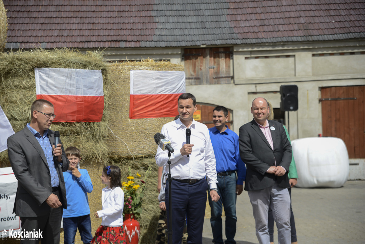 Premier Mateusz Morawiecki odwiedził Bieżyń i Lubiń [ZDJĘCIA]