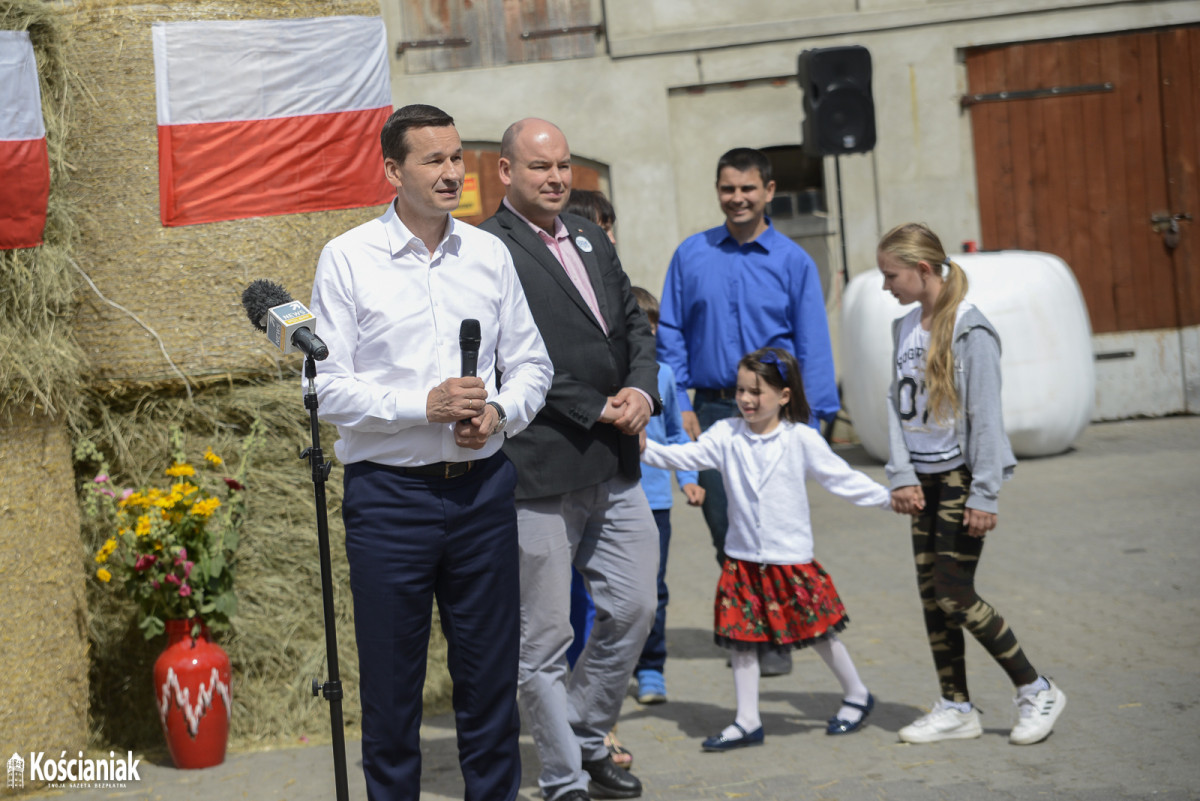 Premier Mateusz Morawiecki odwiedził Bieżyń i Lubiń [ZDJĘCIA]