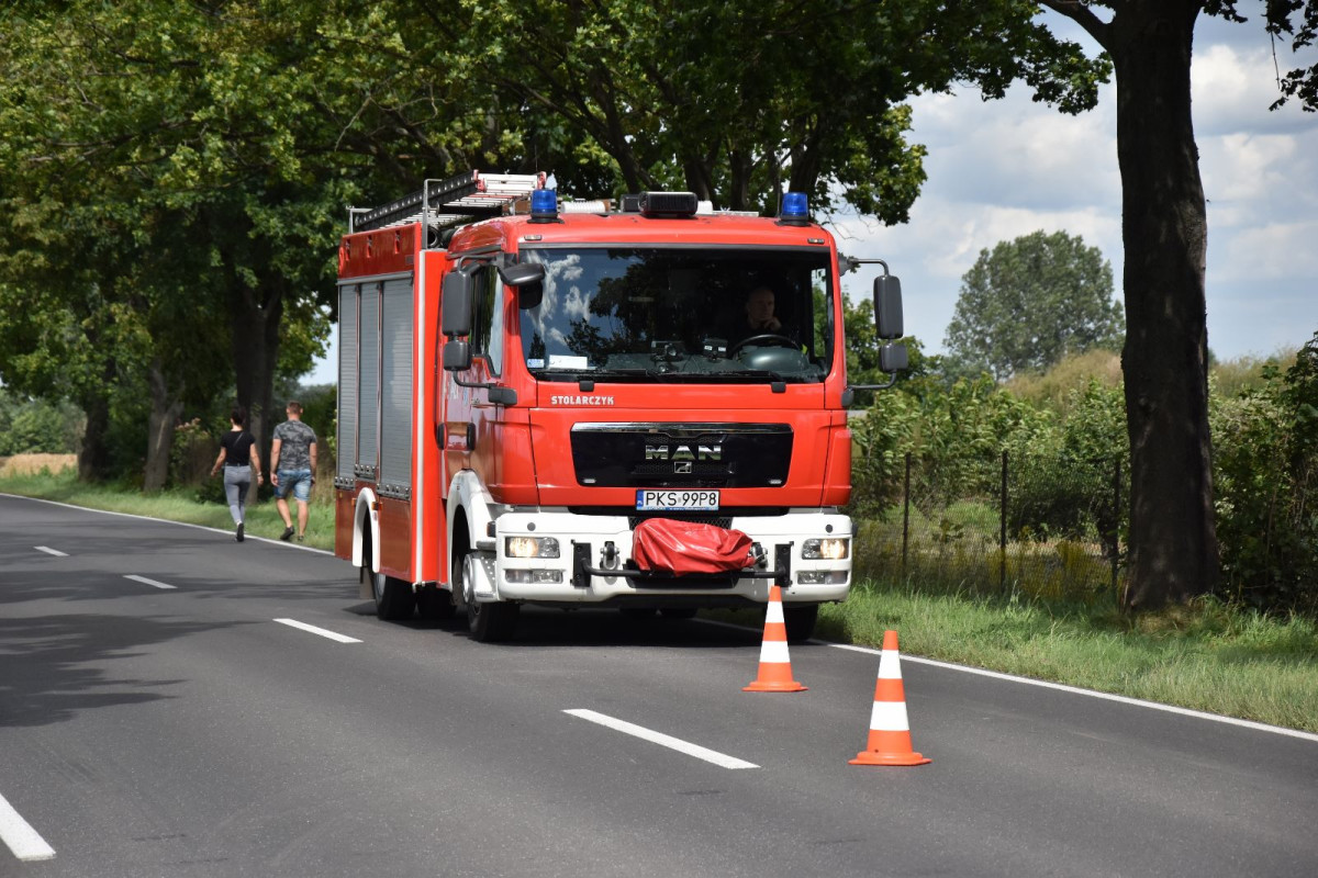 Zderzenie dwóch aut w Jerce