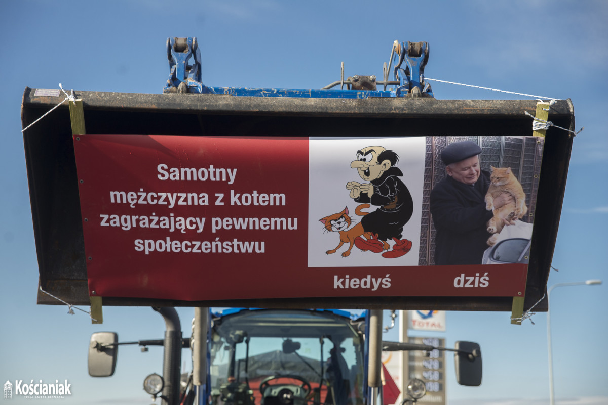 Rolnicy wyjechali na drogi powiatu kościańskiego [ZDJĘCIA]