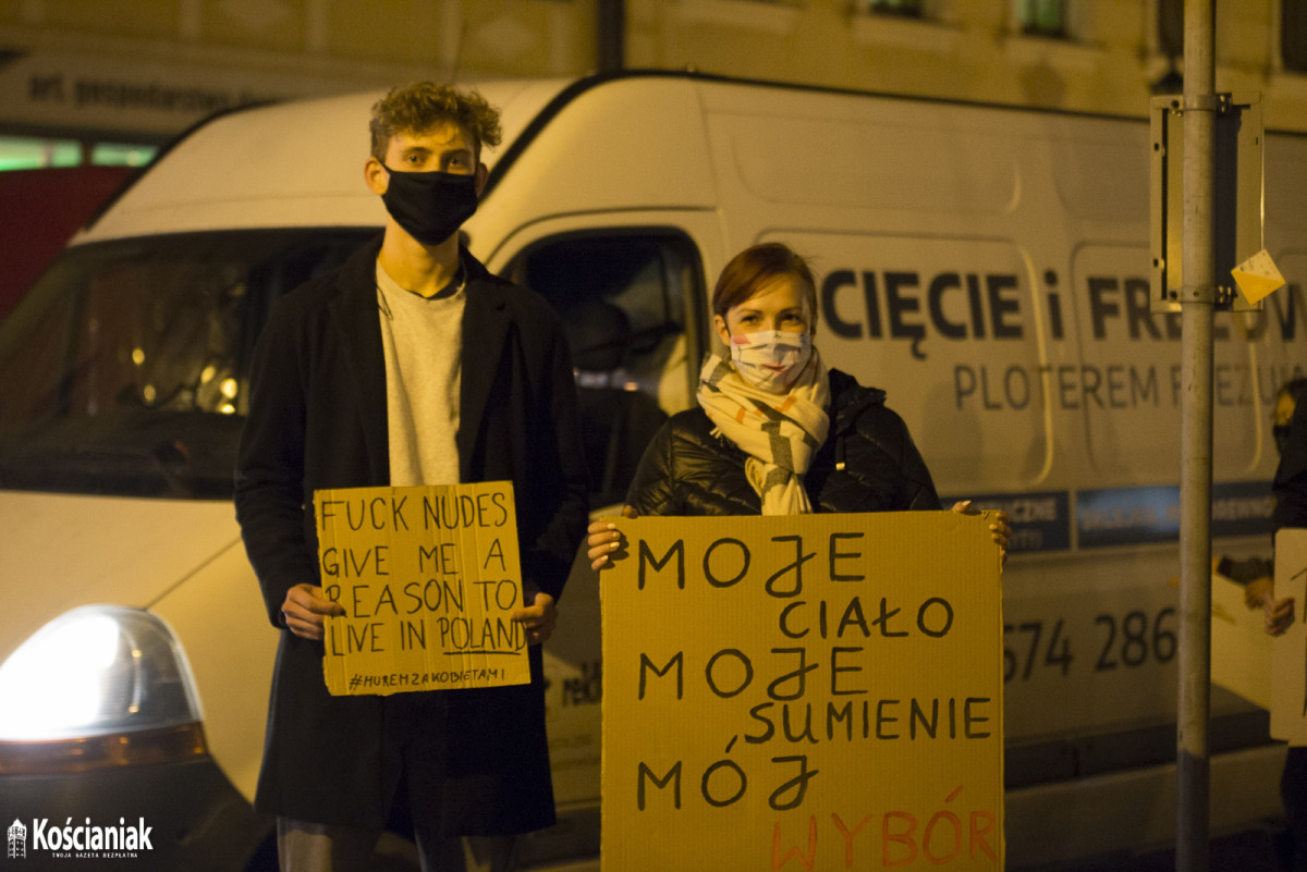 Trzeci dzień strajku w Kościanie. Nie obyło się bez incydentu [ZDJĘCIA]