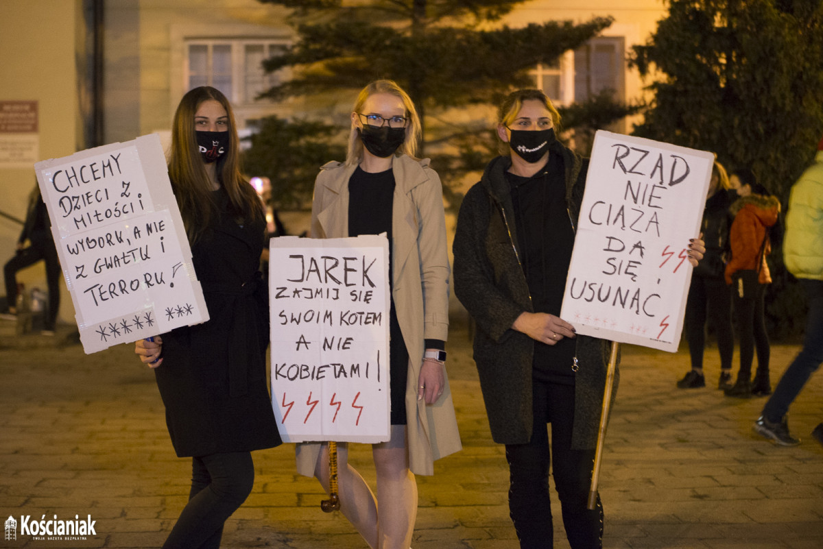 Trzeci dzień strajku w Kościanie. Nie obyło się bez incydentu [ZDJĘCIA]