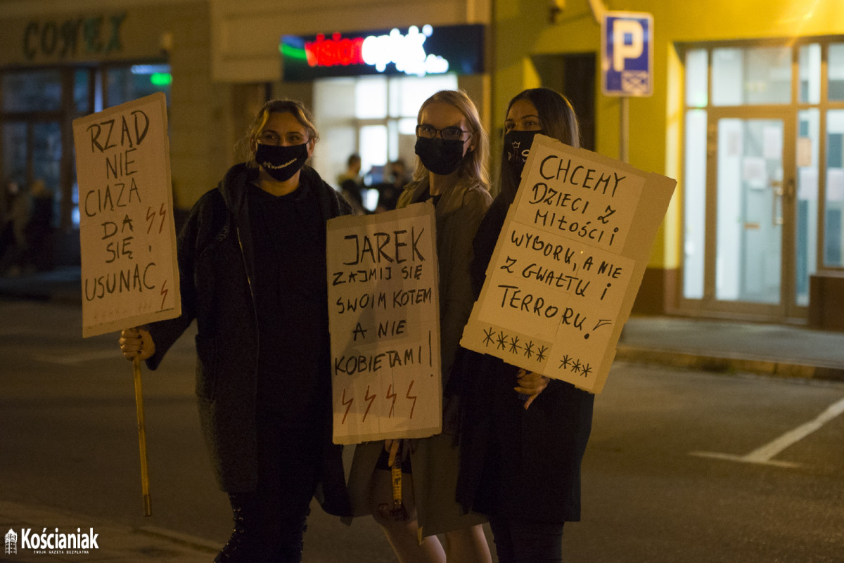 Trzeci dzień strajku w Kościanie. Nie obyło się bez incydentu [ZDJĘCIA]