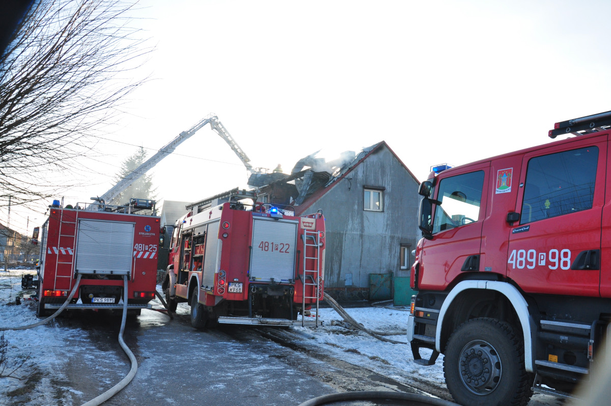 Pożar domu w Starej Przysiece Pierwszej [ZDJĘCIA]