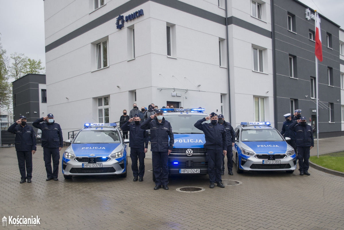 Policjanci w Kościanie w hołdzie zastrzelonemu koledze [ZDJĘCIA, FILM]