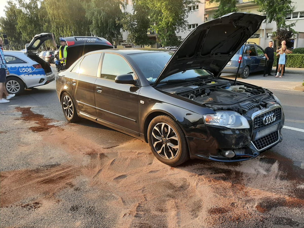 Kolizja na Północnej. Audi najechało na tył opla [ZDJĘCIA]