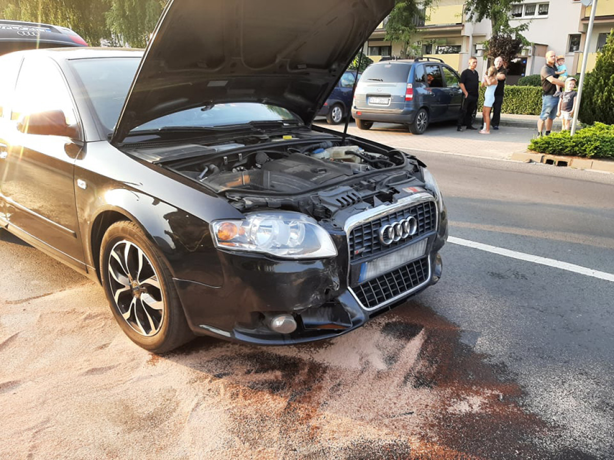Kolizja na Północnej. Audi najechało na tył opla [ZDJĘCIA]