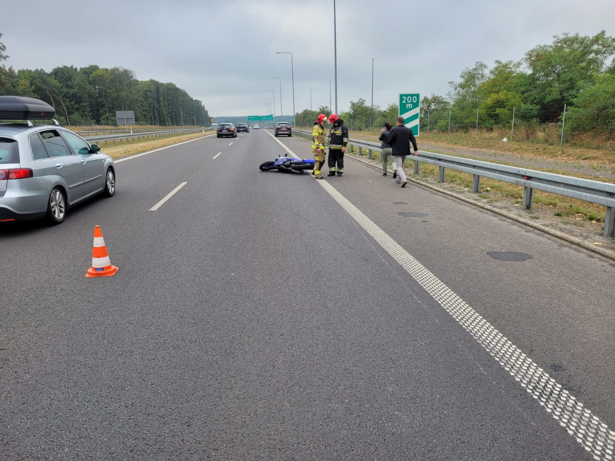 Wypadek na S5. Motocyklista w ciężkim stanie [AKTUALIZACJA]