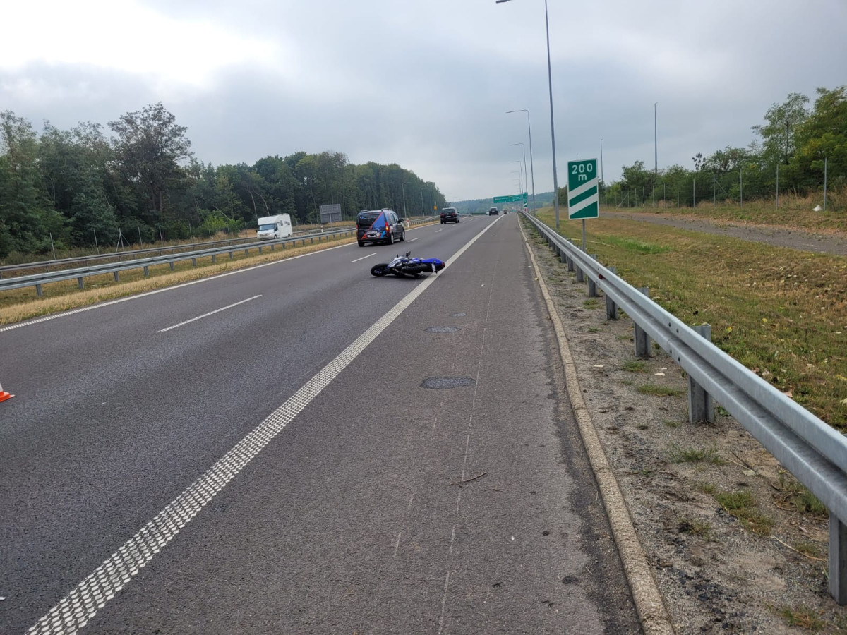 Wypadek na S5. Motocyklista w ciężkim stanie [AKTUALIZACJA]