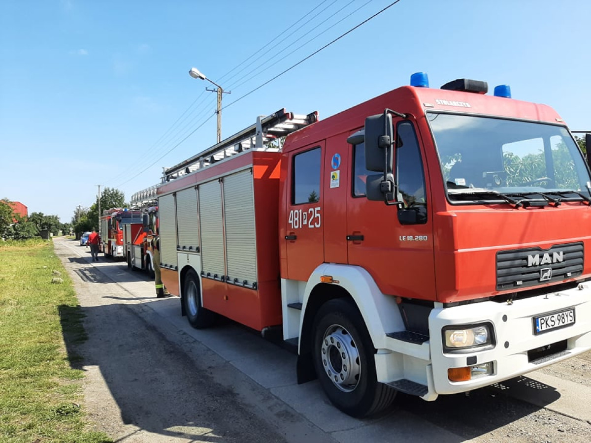 Pożar w domu jednorodzinnym w Śmiglu [ZDJĘCIA]