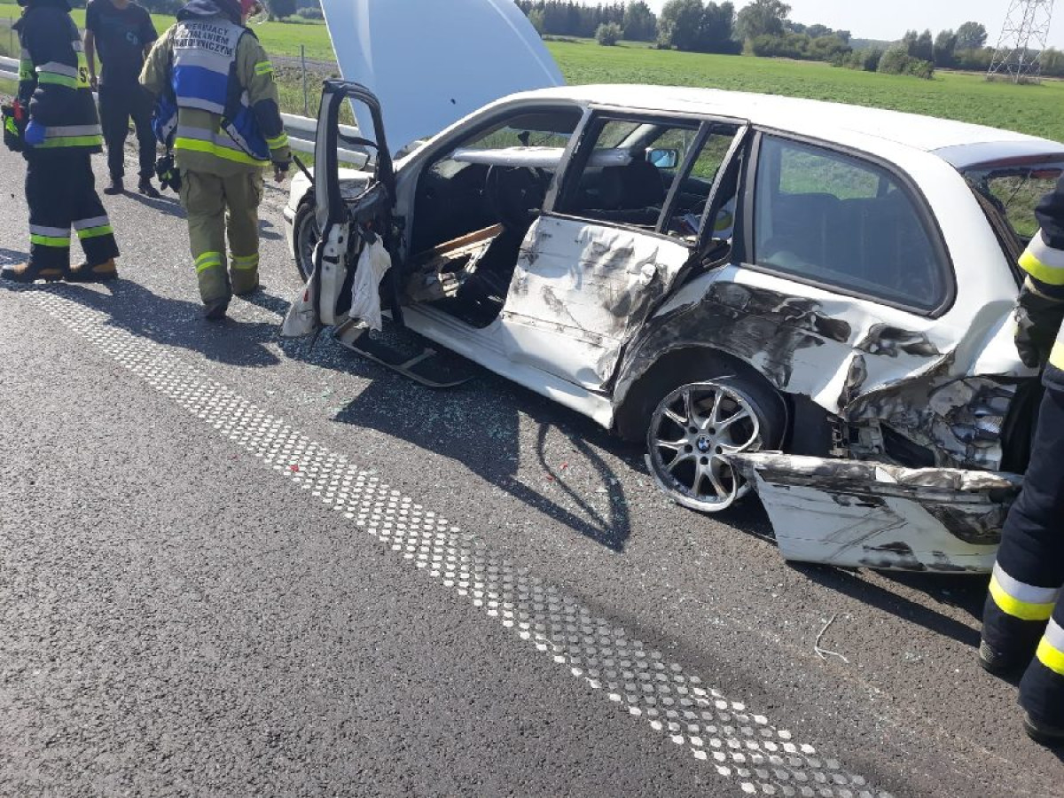 Wjechał ciężarówką w inny pojazd na S5 [ZDJĘCIA]