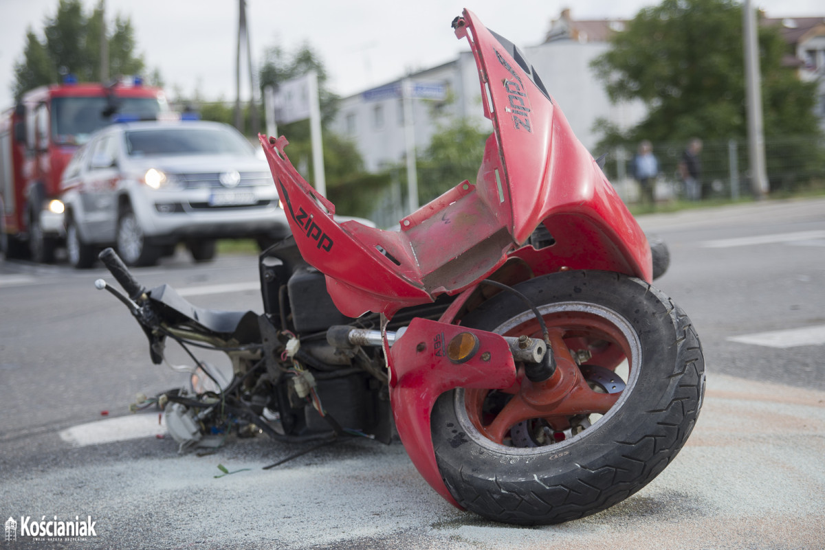 Wypadek na Gostyńskiej. Nie żyje motocyklista [ZDJĘCIA]