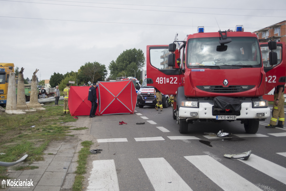 Wypadek na Gostyńskiej. Nie żyje motocyklista [ZDJĘCIA]