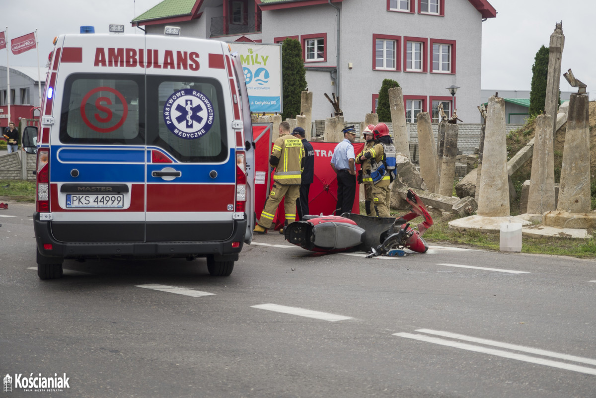 Wypadek na Gostyńskiej. Nie żyje motocyklista [ZDJĘCIA]