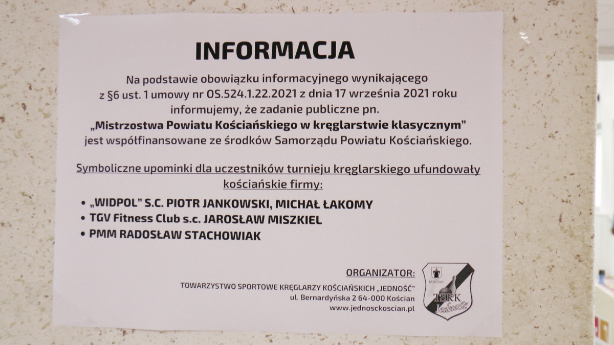 Mistrzostwa powiatowe w kręglarstwie klasycznym [ZDJĘCIA, FILM]