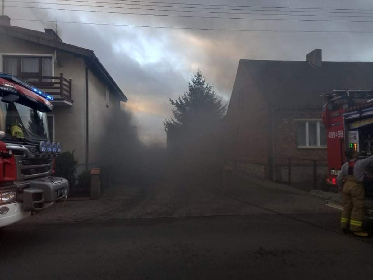 Pożar piwnicy w domu jednorodzinnym [ZDJĘCIA]