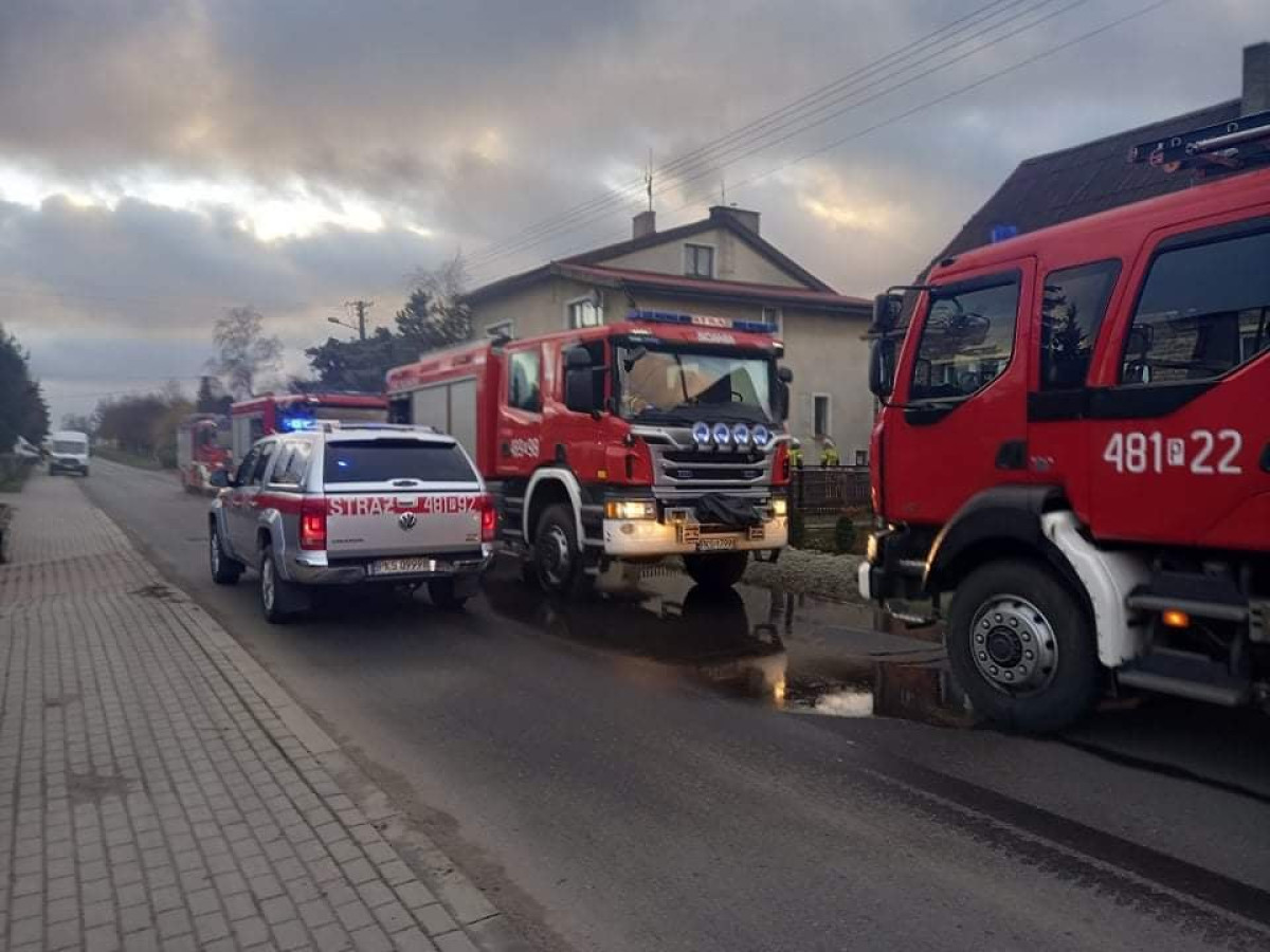Pożar piwnicy w domu jednorodzinnym [ZDJĘCIA]