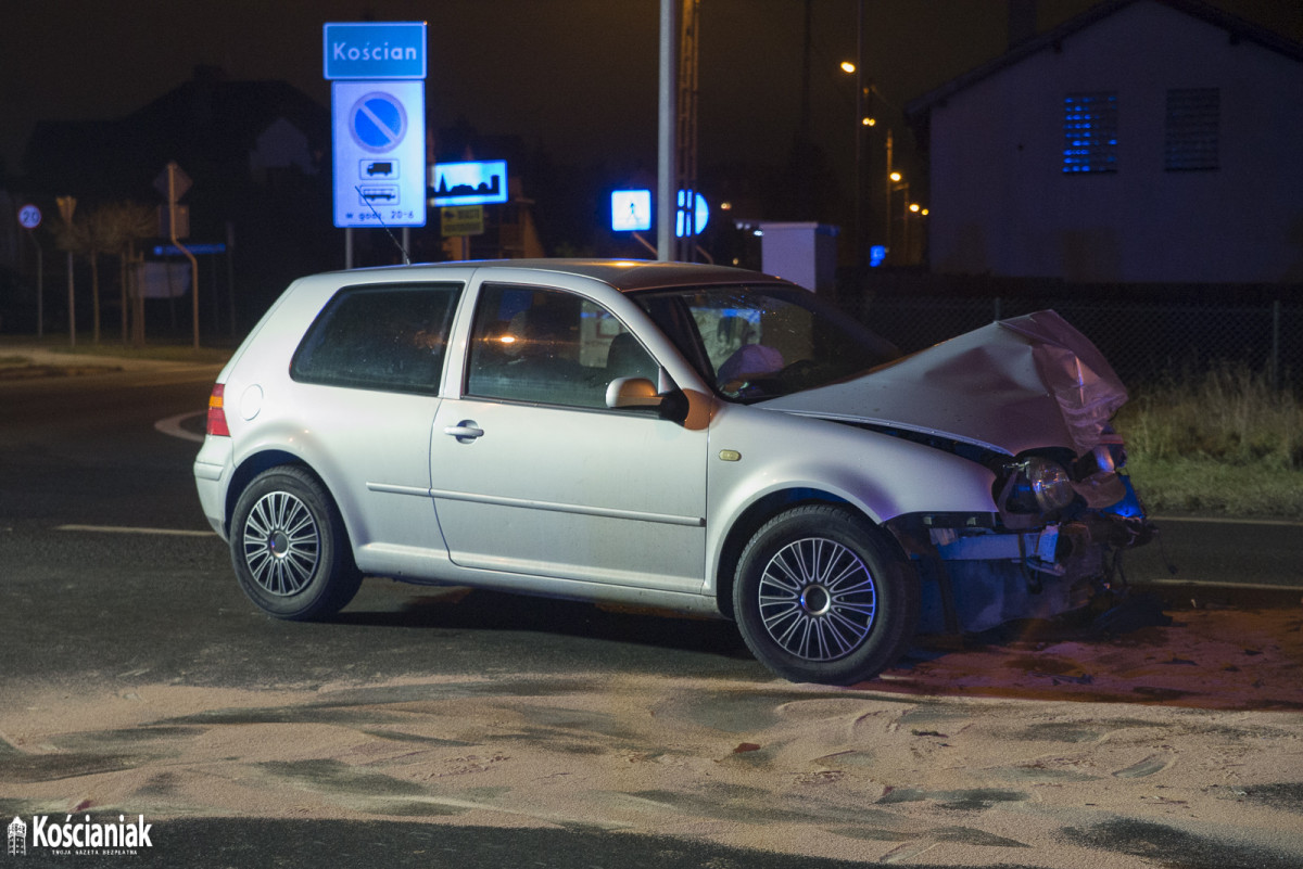 Zderzenie dwóch aut na obwodnicy Kościana [ZDJĘCIA]