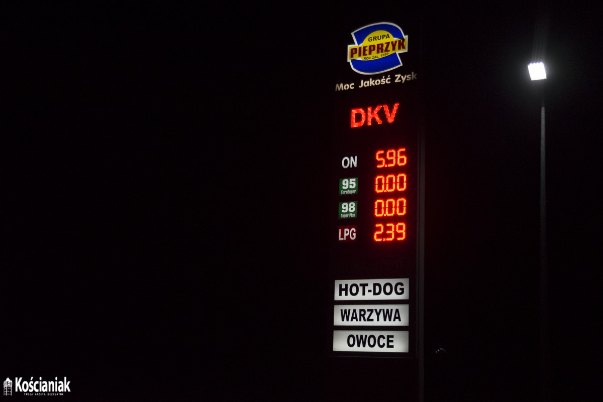 Na niektórych stacjach w Kościanie nie ma już paliwa [ZDJĘCIA]