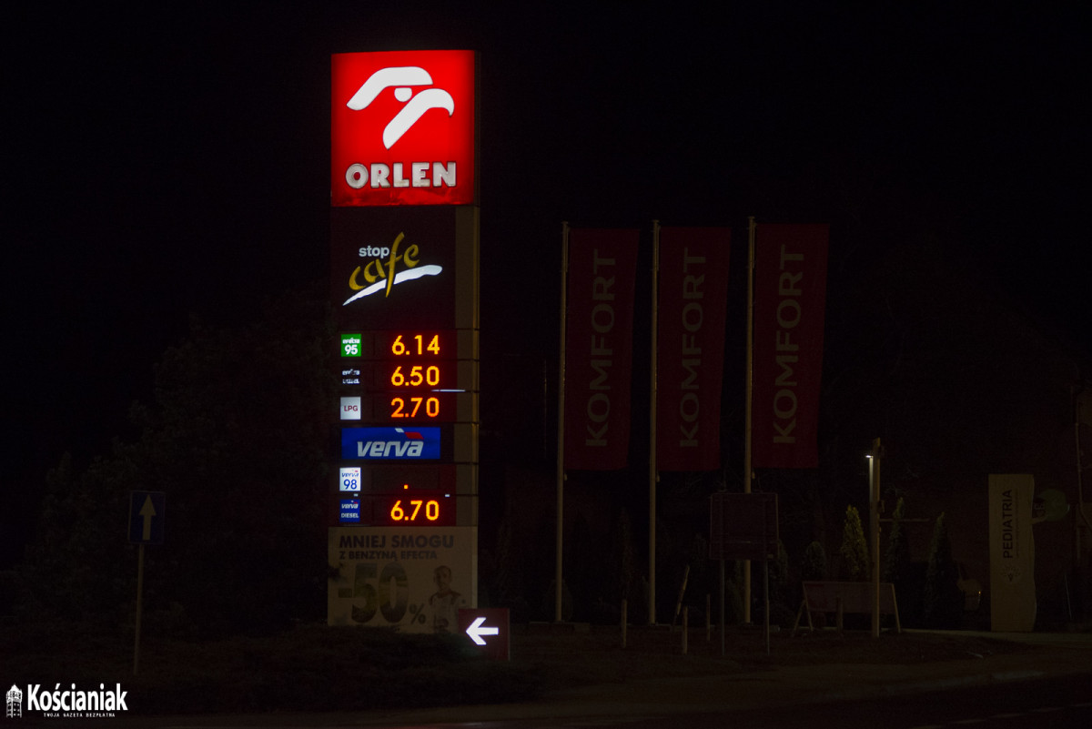 Ceny paliw ciągle rosną. Sprawdzamy Kościan [ZDJĘCIA]