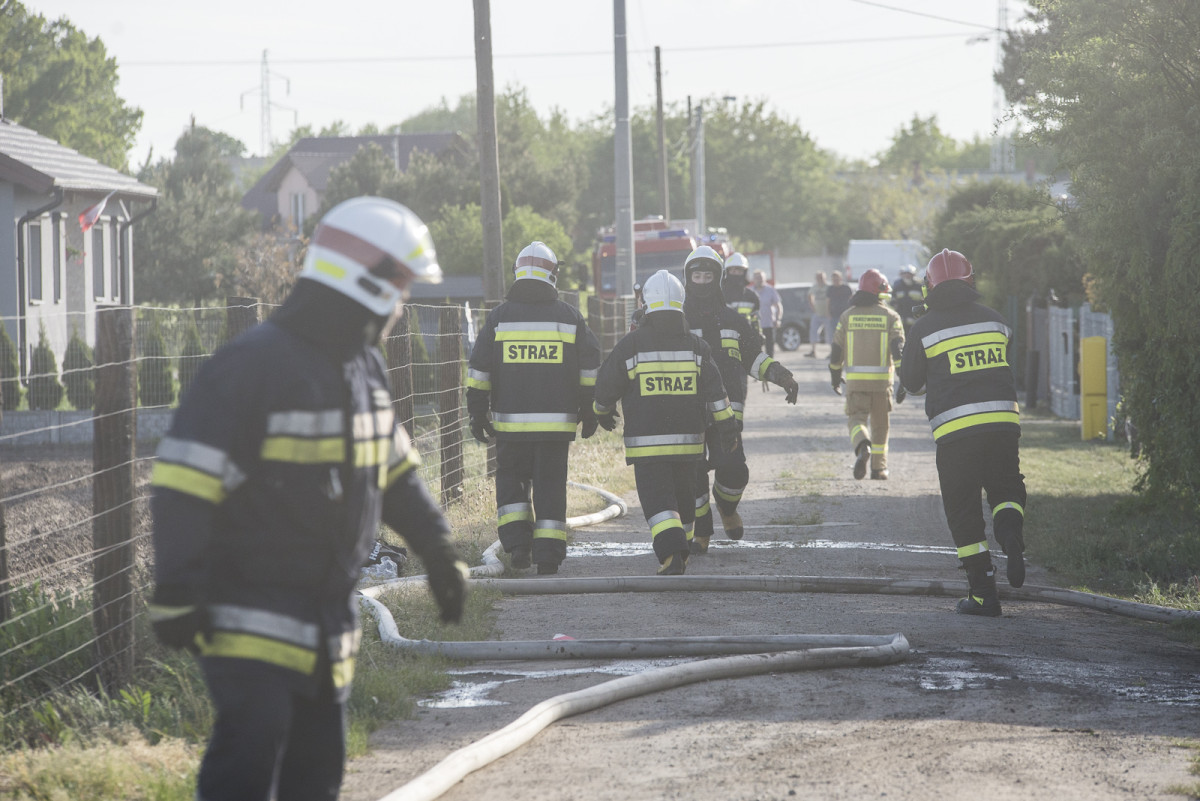 Pożar domu w Kurzej Górze [ZDJĘCIA]