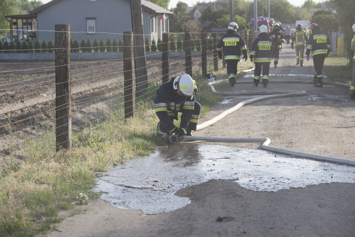 Pożar domu w Kurzej Górze [ZDJĘCIA]