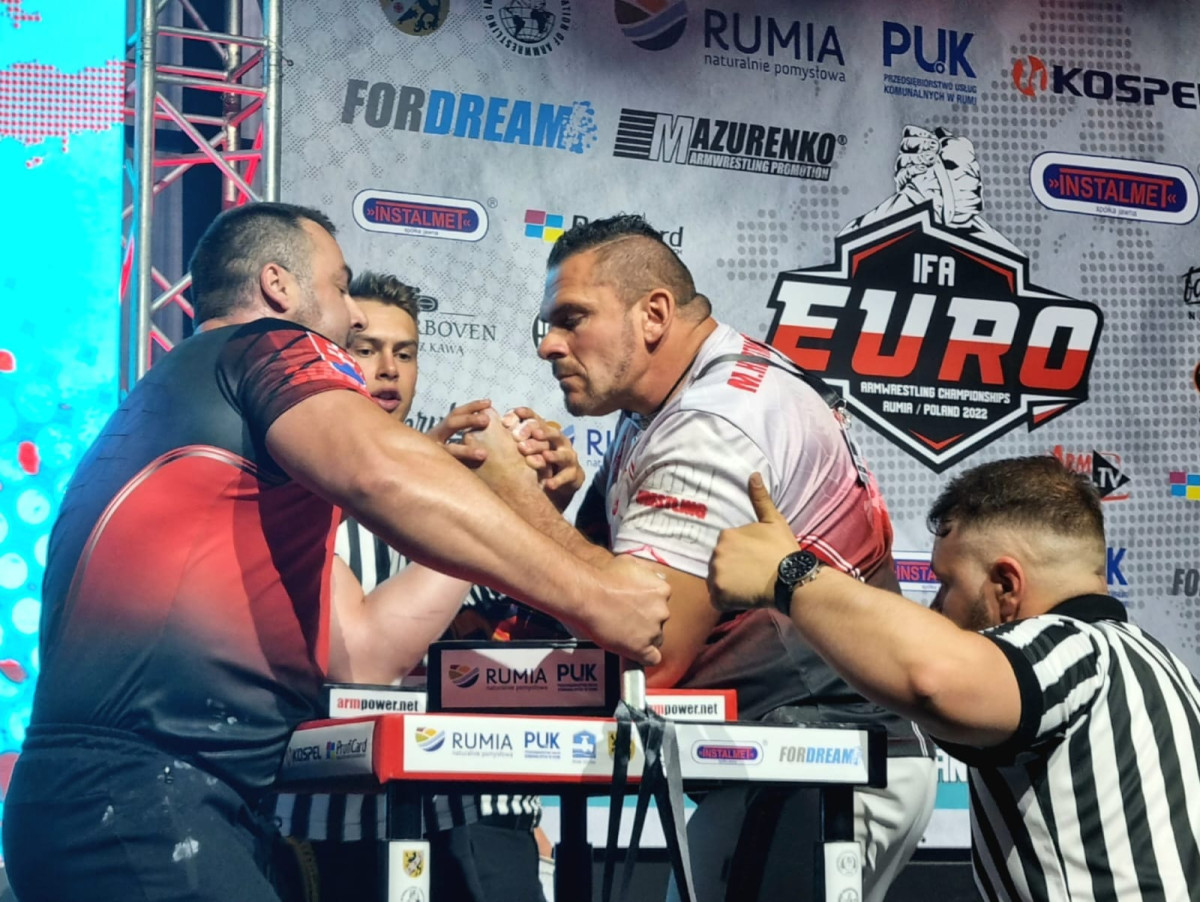 Wicemistrz Europy w armwrestlingu