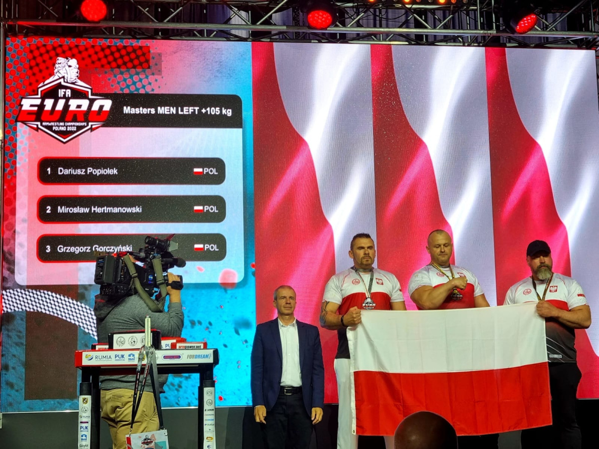Wicemistrz Europy w armwrestlingu